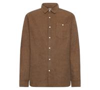 Cotton flannel shirt KnowledgeCotton Apparel Fishbone - GOTS Marron 2XL