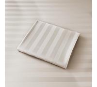 Cotton Flat Sheets Only, 600 TC 100% Cotton Flat Sheet Top Sheet Only, King Size Flat Sheet Only 1Pcs, Cool, Breathable, Wrinkle (Striped-Ivory King 1pcs)