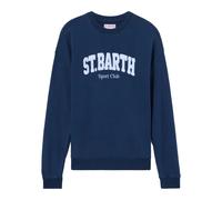 Cotton Fleece Crewneck Sweatshirt - female - MC2 Saint Barth - Sweatshirts - Blue - L - Sweatshirts & Hoodies L