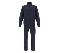 Cotton Full Zip Tracksuit with Iconic badge - male - Paul & Shark - Jumpsuits - Blue - XL - Jumpsuits & Playsuits XL