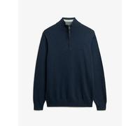 Cotton funnel neck jumper Superdry Essentials Bleu 2XL