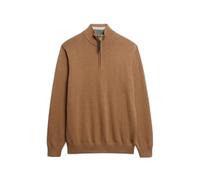 Cotton funnel neck jumper Superdry Essentials Marron L