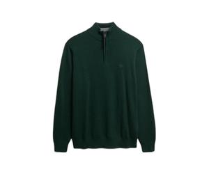Cotton funnel neck jumper Superdry Essentials Vert L