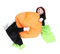 Cotton Funny 3D Pumpkin Pet Costume, Dog and Cat Halloween Dress Up, Adjustable Hook and Loop Closure, Soft Breathable Cosplay Outfit for Indoor Outdoor Party (S)