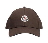 Cotton Gabardine Baseball Cap - female - Moncler - Hats & Caps - Brown - ONE SIZE - Accessories ONE SIZE