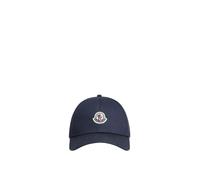Cotton Gabardine Baseball Cap - male - Moncler - Hats & Caps - Blue - ONE SIZE - Accessories ONE SIZE