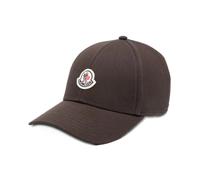 Cotton Gabardine Baseball Cap - male - Moncler - Hats & Caps - Brown - ONE SIZE - Accessories ONE SIZE