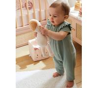 Cotton Gauze Jumpsuit for Babies sage green