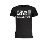 Cotton Graphic T-Shirt - male - Cavalli Class - T-Shirts - Black - XL - Tops XL