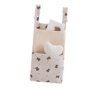 Cotton Hanging Storage Solution for Infant Bed with Multiple Sections to Store Diapers Toy Necessities 61x22cm Pushchair Hanging Case