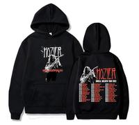Cotton Hoodie Hozier Tour Reversible Print Hoodie Men's Women's Hooded Sweatshirt Unreal Unearth Long Sleeve Winter Thermal Pocket Pullover XS-3XL-Black||S
