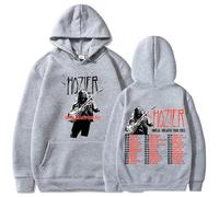 Cotton Hoodie Hozier Tour Reversible Print Hoodie Men's Women's Hooded Sweatshirt Unreal Unearth Long Sleeve Winter Thermal Pocket Pullover XS-3XL-Gray||M