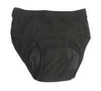 Cotton Incontinence Care Pants Incontinence Underwear Women Washable Incontinence Pants Reusable Period Absorbent Pads Leak-Proof Dry and Secure with Odor ControlBlack,L