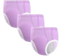 Cotton Incontinence Pants for Adults,Leakproof Panties for Women Washable Reusable Waterproof Adult Cloth Diaper Incontinence Underwear for Seniors,Disability,Postpartum(3 Pack,XXX-Large)