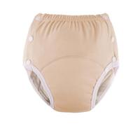 Cotton Incontinence Pants for Adults,Waterproof Leakproof Panties Unisex Reusable Adult Cloth Diaper Washable Breathable Adjustable Leak-Proof Underwear for Elderly Disabled(Orange,Large)