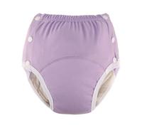 Cotton Incontinence Pants for Adults,Waterproof Leakproof Panties Unisex Reusable Adult Cloth Diaper Washable Breathable Adjustable Leak-Proof Underwear for Elderly Disabled(Purple,X-Large)