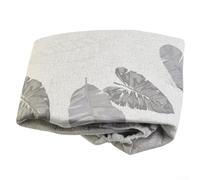 Cotton Ironing Board Cover 147x48cm, Extra Wide Large Drawstring Replacement, High Heat Resistant For with Elastic Strap, Fit for Grey Arrow Pattern(Banana Leaf)