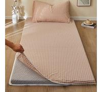 Cotton Japanese Futon Mattress Pad Cover,Futon Floor Mattress Cover with Zipper Queen Size,Mattress Protector for Dormitory(A,47x78.8in/120x200cm)