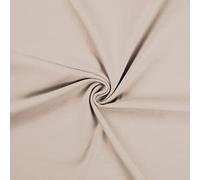 Cotton Jersey Spandex Stretch Dress Fabric Material - Ecru, 1Mtr 160cm x 100cm