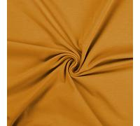 Cotton Jersey Spandex Stretch Dress Fabric Material - Ochre, Sample 10cm x 10cm