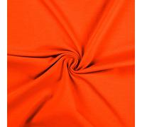 Cotton Jersey Spandex Stretch Dress Fabric Material - Orange, 1Mtr 160cm x 100cm