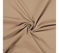Cotton Jersey Spandex Stretch Dress Fabric Material - Sand, 1Mtr 160cm x 100cm