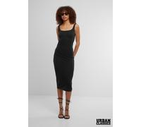 Cotton Jersey Stretch Strapless Square Neck Bodycon Midi Dress Urban Classics Black XXL