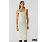 Cotton Jersey Stretch Strapless Square Neck Bodycon Midi Dress Urban Classics Off White XL