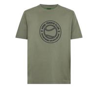 Cotton-jersey T-shirt with tennis-themed artwork - male - Boss - T-Shirts - Green - S - Tops S