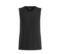 Cotton Jersey Tank Top with Printed Logo s.Oliver Noir 2XL