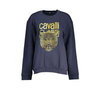 Cotton Jumper - female - Cavalli Class - Sweatshirts - Blue - M - Sweatshirts & Hoodies M