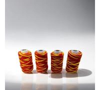 Cotton Kalawa Mauli Dhaga Roll | Moli Daga for Pooja and Religious Purpose | Moli, Mauli, Kalava, Nada Chhadi, Thread Roll, Sacred Dori Shudh Dhaga (Red and Yellow, Pack of 4)