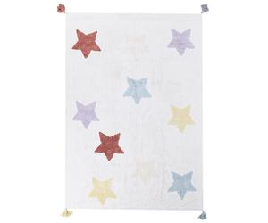 Cotton Kids Area Rug Stars Print 140 x 200 cm Multicolour MEREVI