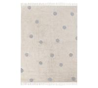 Cotton Kids Rug 140 x 200 cm Beige and Grey DARDERE