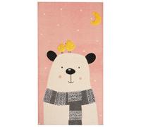 Cotton Kids Rug Bear Print 80 x 150 cm Multicolour TAPAK