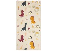 Cotton Kids Rug Dinosaurs Print 80 x 150 cm Multicolour TIOP