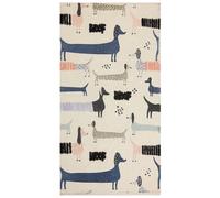 Cotton Kids Rug Dogs Print 80 x 150 cm Multicolour TEMIAJ