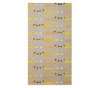 Cotton Kids Rug Fox Print 80 x 150 cm Grey BANKGO