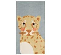 Cotton Kids Rug Leopard Print 80 x 150 cm Yellow and Grey TANGSE