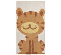 Cotton Kids Rug Tiger Print 80 x 150 cm Multicolour SIGLI