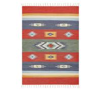 Rug KAMARIS Multicolour 140 x 200 cm Cotton Kilim