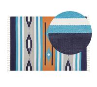 Cotton Kilim Area Rug 140 x 200 cm Multicolour NORATUS