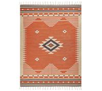 Cotton Kilim Area Rug 160 x 230 cm Orange GAVAR