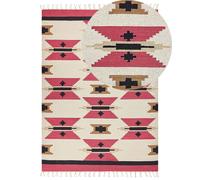 Cotton Kilim Area Rug 200 x 300 cm Multicolour GARNI