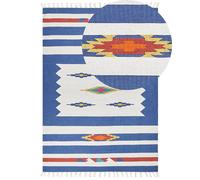 Cotton Kilim Area Rug 200 x 300 cm Multicolour VARSER
