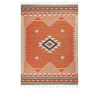 Cotton Kilim Area Rug 200 x 300 cm Orange GAVAR