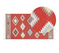 Cotton Kilim Area Rug 80 x 150 cm Multicolour LORUT