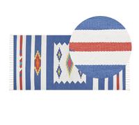 Cotton Kilim Area Rug 80 x 150 cm Multicolour VARSER