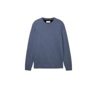 Cotton Knit Basic Pullover Tom Tailor Bleu L