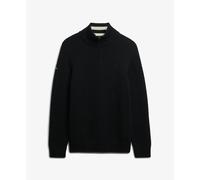 Cotton knit funnel neck jumper Superdry Noir XL